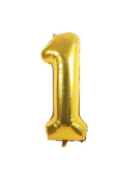 34 Inç 76 cm Folyo Balon 1 Rakam