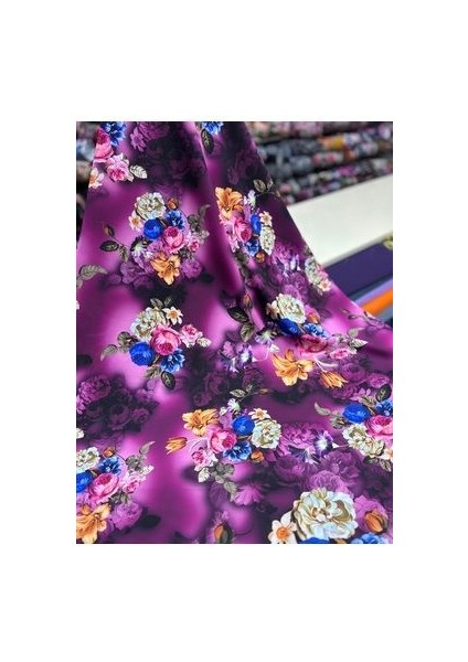 3D Dijital Baskı Krep Kumaş