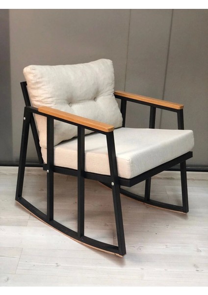 Adınshops Sallanan Sandalye Tv Koltuğu Kafe-Balkon-Mutfak-Berjer-Ofis-Salon Sallanır Tekli Koltuk