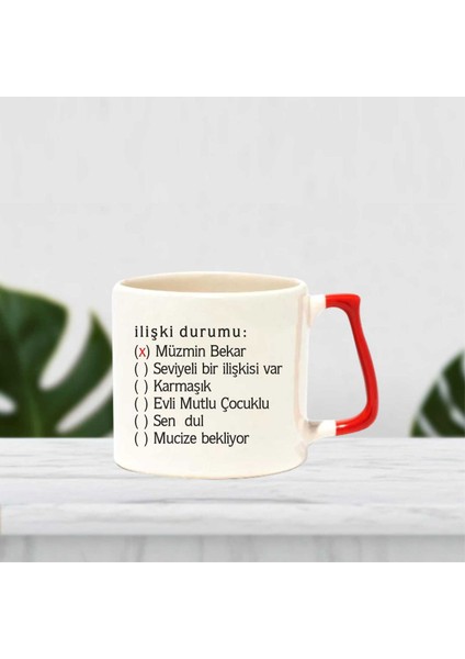 İlişki Durumu Baskılı Kupa