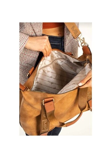 Taba Rengi Büyük Boy Günlük Kullanım ve Seyahat Çantası fiyatları