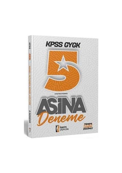 2025 Kpss Aşina 5 Deneme Isem Yayıncılık