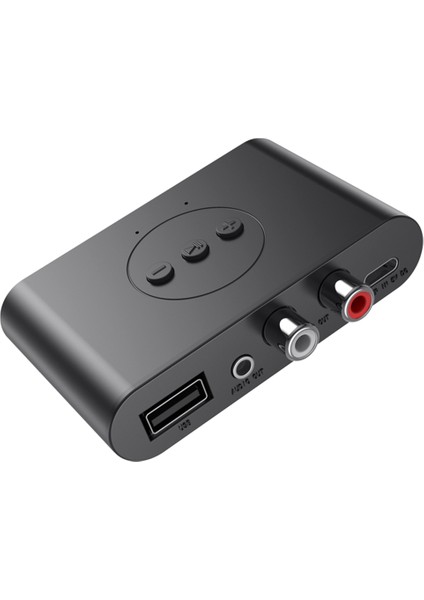 Bluetooth 5.0 Ses Alıcısı U Disk Rca 3.5mm Aux Jakı Stereo Kablosuz Adaptör Hoparlör Araba Ses Vericisi (Yurt Dışından)