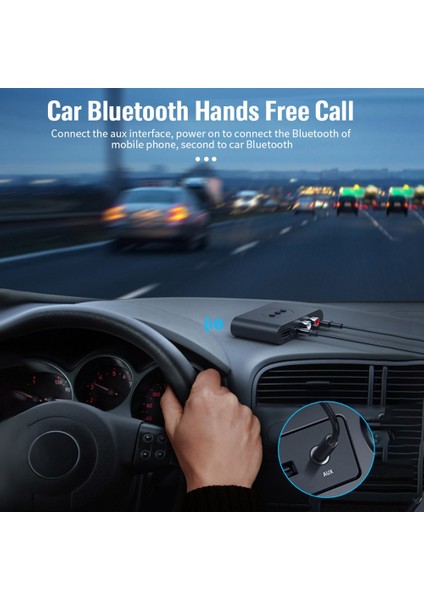 Bluetooth 5.0 Ses Alıcısı U Disk Rca 3.5mm Aux Jakı Stereo Kablosuz Adaptör Hoparlör Araba Ses Vericisi (Yurt Dışından)