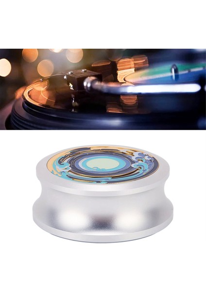 Lp Plak Ağırlık Sabitleyici Plak Kelepçesi Pikap Disk Sabitleyici Vinil Plak Çalar Pikaplar Fonograf, Gümüş (Yurt Dışından) indirimleri