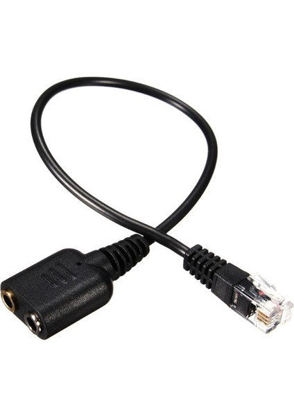 Kulaklık Adaptörü Rj9 Fişi Çift 3,5 mm Ses Soketi Soketi Fiş Rj9 Fiş Adaptörü Dönüştürücü Kablo Telefon Için (Yurt Dışından)