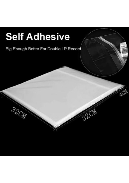 50PCS Opp Jel Kayıt Koruyucu Kapak Pikap Çalar Lp Vinil Kayıt Çantası Düz Açık (Yurt Dışından) fırsatları