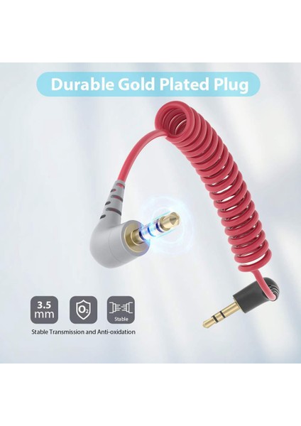 Rode Sc7 Video Mıc Kablosuz Video Mikro Tipi Mikrofonlar Için Yedek 3.5mm Trs - 3.5mm Trrs Adaptör Kablosu (Yurt Dışından)