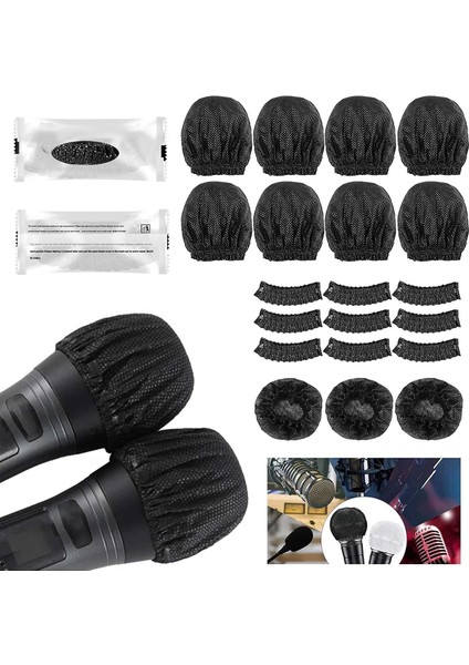 400PCS Tek Kullanımlık Mikrofon Kapakları, Konferanslar, Konserler, Kayıt Odası, Ktv Için Dokunmamış Tek Kullanımlık Mikrofon Kapakları (Yurt Dışından)