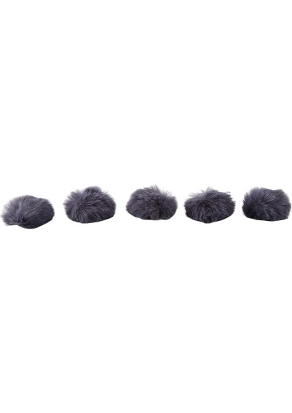 5 Adet 1.5 cm Mikrofon Saç Kol Yerleşimi Cam Klip Konferans Mikrofonu Kol Kamera Saç Kapak, Gri (Yurt Dışından)