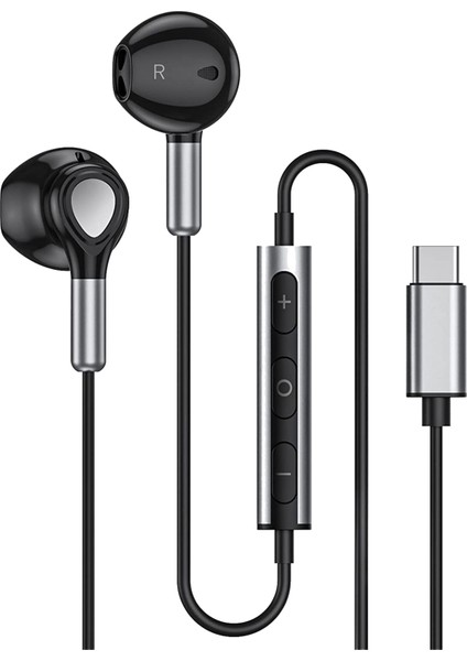USB C Kulaklıklar, Mikrofonlu ve Ses Kontrollü Kulak Içi Kulaklık, Samsung S22 S21 S20 Fe A53 Için C Tipi Kulaklıklar (Yurt Dışından)