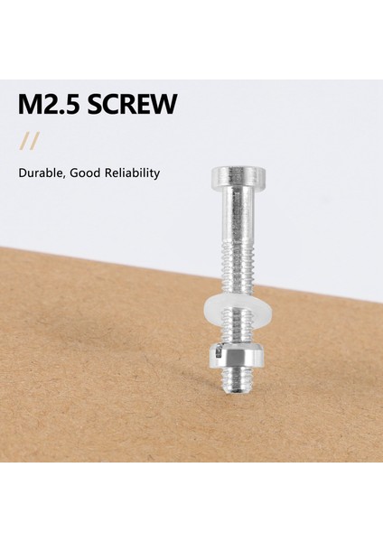 5 Adet M2.5 Vidalar Cıvata Somun Yıkayıcılar Seti Pikap Headshell Kartuş Stylus Montaj Vinil Lp Plak Çalar (Yurt Dışından)