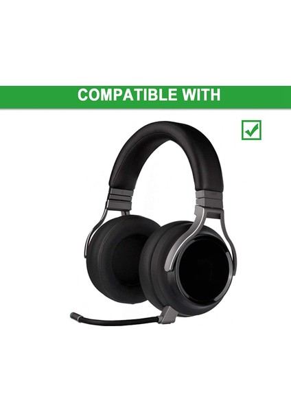 Yedek Kulak Pedleri Minder Örtüsü Protein Deri ile Corsair Virtuoso Rgb Kablosuz Se Oyun Kulaklığı Sadece Siyah (Yurt Dışından) fiyatları