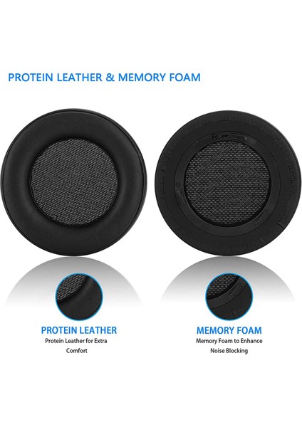 Yedek Kulak Pedleri Minder Örtüsü Protein Deri ile Corsair Virtuoso Rgb Kablosuz Se Oyun Kulaklığı Sadece Siyah (Yurt Dışından) modelleri