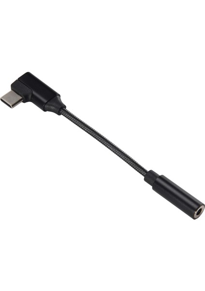 USB C - 3.5mm Kulaklık Adaptörü 90 Derece Tip C Taşınabilir Kulaklık Amplifikatörü Dac iPad Pro Huawei Samsung Galaxy Için (Yurt Dışından)