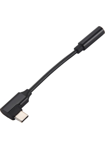 USB C - 3.5mm Kulaklık Adaptörü 90 Derece Tip C Taşınabilir Kulaklık Amplifikatörü Dac iPad Pro Huawei Samsung Galaxy Için (Yurt Dışından)