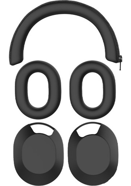 Kulaklık Kılıfı Kulaklık Koruyucu Kılıf Kulaklık Kabuğu Kapağı Baş Kirişi Kılıfı Sony WH-1000XM5 Kulaklıklar Siyah (Yurt Dışından)