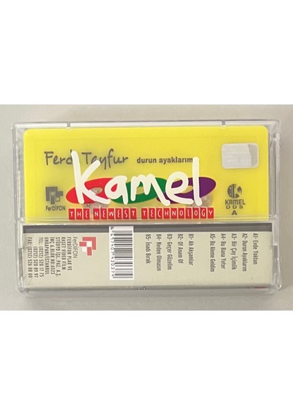 Ferdi Tayfur Durun Ayaklarım Kaset (Jelatininde Sıfır Orjnal Dönem Baskı Kaset)