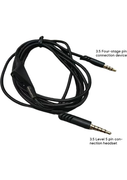 Yedek Kulaklık Kablosu 3.5mm Ses Kontrolü Aşınmaya Dayanıklı Oyun Kulaklığı Teli Astro A40TR/A40/A10 Kulaklıklar Için, Kasnak (Yurt Dışından) modelleri