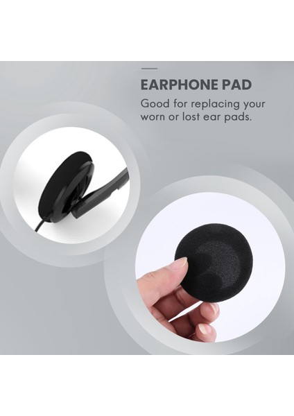 4 Çift 60MM Yedek Kulak Köpük Kulaklık Pad Kulaklık Kulaklık Siyah Için Kapakları (Yurt Dışından) indirimleri
