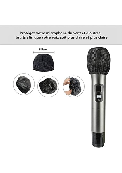 600 Adet Tek Kullanımlık Mikrofon Kapakları, Ön Cam Mikrofon Kapakları, Karaoke Için El Mikrofonu Koruyucu Kapak (Yurt Dışından)