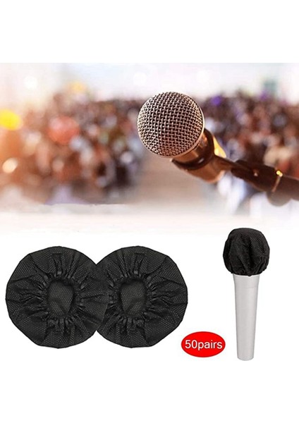 600 Adet Tek Kullanımlık Mikrofon Kapakları, Ön Cam Mikrofon Kapakları, Karaoke Için El Mikrofonu Koruyucu Kapak (Yurt Dışından)