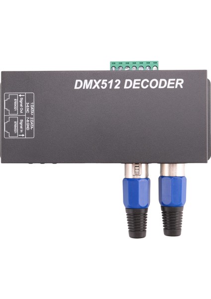 Dmx 512 Dijital Ekran Dekoder, Karartma Sürücüsü DMX512 Denetleyici LED Rgbw Bant Şerit Işığı RJ45 Bağlantısı DC12-24V 20A (4 Kanal) (Yurt Dışından)