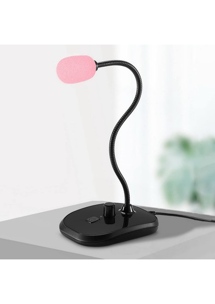 10 Paket Yaka Kulaklık Mikrofon Ön Cam, Mikrofon Sünger Köpük Kapak Mini Boy Yaka Mikrofonu Ön Cam Pembe (Yurt Dışından)