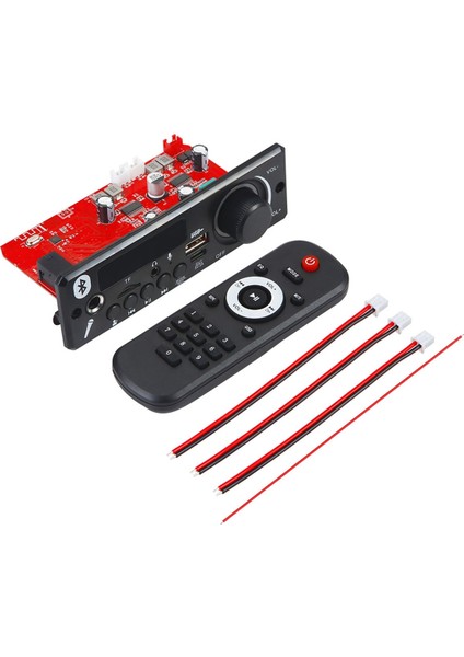 160W Amplifikatör Bluetooth 5.0 Dıy Mp3 Dekoder Kartı Ses Çalar 12V Mp3 Çalar Araba Fm Radyo Modülü Tf USB Mikrofon Kayıt (A) (Yurt Dışından)