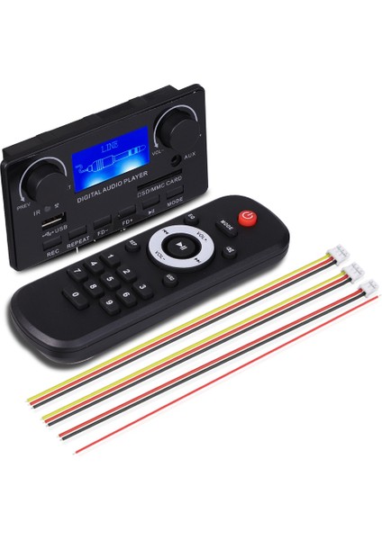 Bluetooth 5.0 Mp3 Dekoder Kurulu Desteği Handsfree Kayıt Fm Dc 12 V Mp3 Wma Wav Ape Flac Ses Çalar Araba Için (Yurt Dışından)