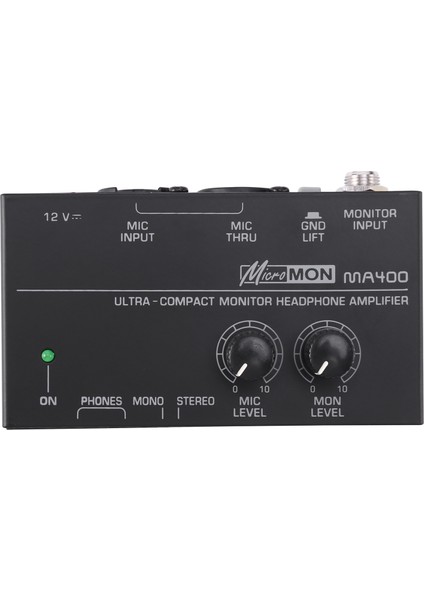 MA400 Kulaklık Preamplifikatörü Mikrofon Preamplifikatör Kulaklık Preamplifikatörü Kişisel Monitör Mikser, Ab Tak (Yurt Dışından)