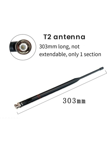 Shure SLX24/SM58 BETA58A Slx4 Kablosuz Alıcı Için Mikrofon T2 Anteni (Yurt Dışından)