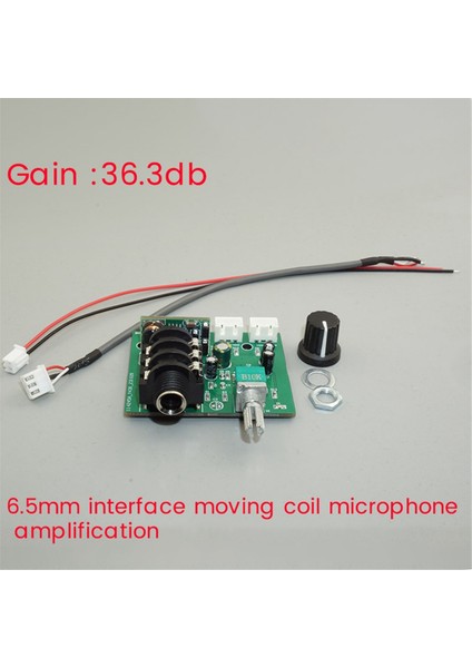 Dinamik Mikrofon Kapasitör Amplifikatör Ön Amplifikatör Mikrofon Alıcısı Küçük Sinyal Amplifikasyon Devre Modülü 6.5mm Arayüz (Yurt Dışından)