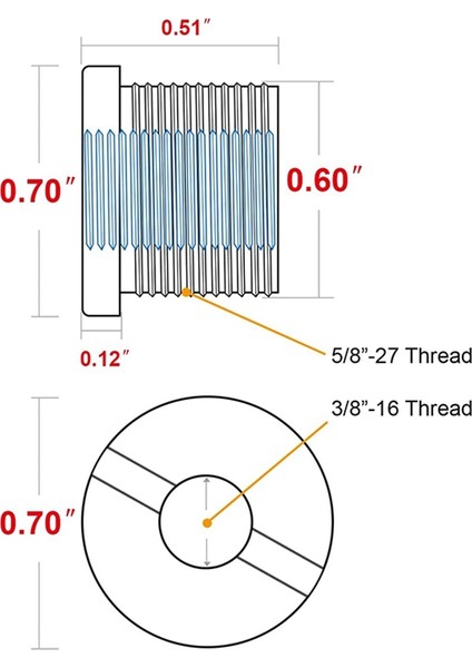 6 Adet 5/8 Inç Erkek 3/8 Inç Kadın Mikrofon Dönüştürücü Dişli Vida Adaptörü Tırtıllı Mikrofon Standları Için Montajlar (Yurt Dışından)