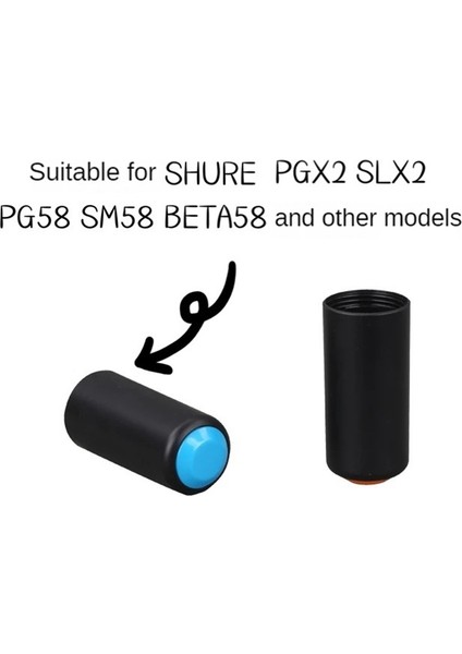 3 Adet Mikrofon Kapağı Mikrofon Vidalı Kapak Kapakları Shure Kablosuz Mikrofon PGX2/SLX2/PG58/SM58/BETA58 (Yurt Dışından)