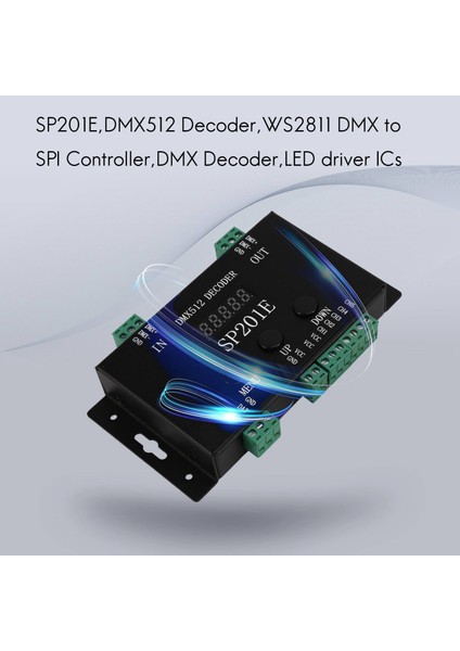 SP201E DMX512 WS2812B WS2811 Dmx'ten Spı Denetleyici Kod Çözücüye, Çoklu Ic'leri Destekleyin (Yurt Dışından)