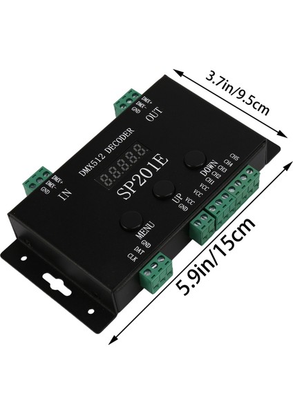 SP201E DMX512 WS2812B WS2811 Dmx'ten Spı Denetleyici Kod Çözücüye, Çoklu Ic'leri Destekleyin (Yurt Dışından)