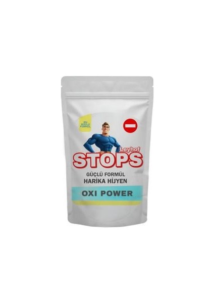 Çamaşır ve Yüzey Için Çok Amaçlı Oksijenli Forte Toz Leke Çıkarıcı ve Beyazlatıcı 500 gr Stop