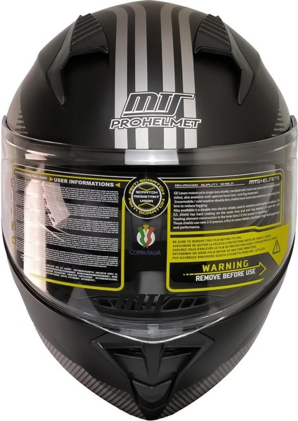 966 WX20 Grey Çene Açılır Kask