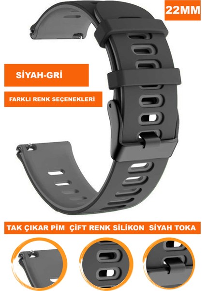 Huawei Watch Gt Gt2 Gt3 Gt4 Gt5-Xiaomi Redmi Watch 5 Active-Lite Uyumlu 22MM Silikon Saat Kordonu Kayışı A5622MM