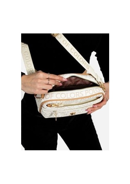 Polo Of Colors Beyaz Camel Çapraz Kullanıma Uygun Omuz Çantası fiyatları