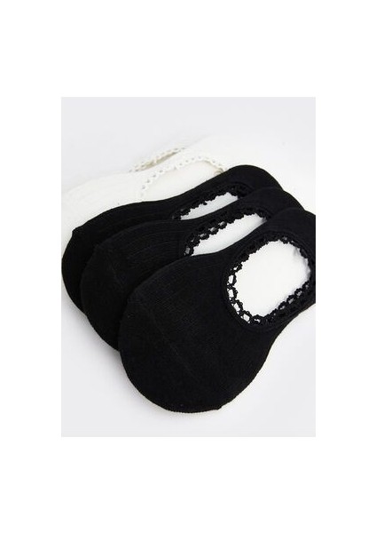 Lcwk Kadın Düz Babet Çorap 5'li Paket modelleri