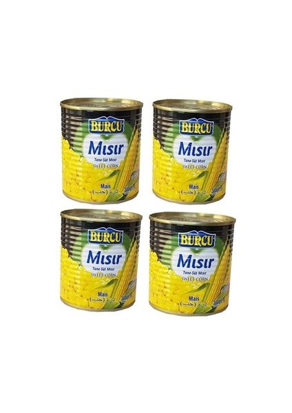 Haşlanmış Mısır 340 Gram 4 Adet