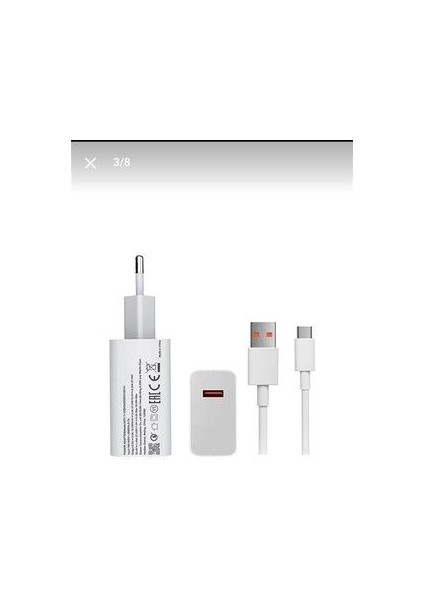 Xiaomi Samsung Uyumlu Type-C 33W Şarj Aleti Saniyeli 3,0 USB 33WAT Turbo
