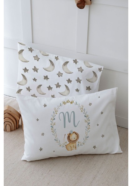2'li Yastık Kılıfı (50X70) Little Lion Series - M Harfi fiyatları