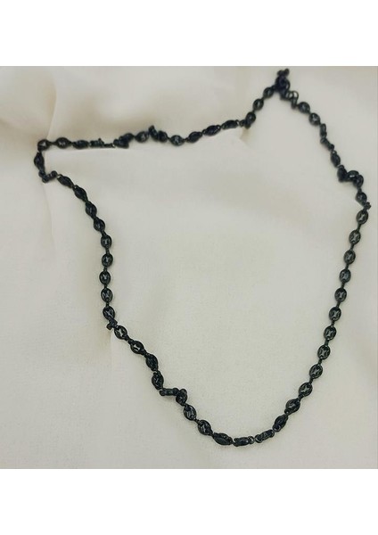 Çelik Siyah Zincir Kolye 316 L Paslanmaz Kolye Unisex Gerdanlık modelleri