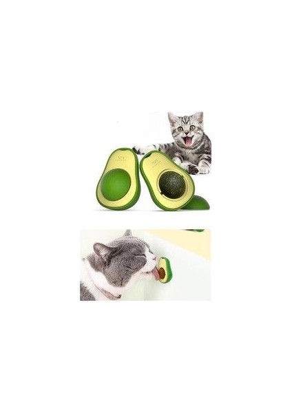 Yapışkanlı Kedi Çimi Avokado Catnip | Avokado Kedi Çimi Topu Avokado Kedi Nanesi Oyuncağı