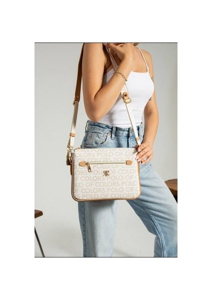 Polo Of Colors Beyaz Çapraz Kullanıma Uygun Çok Bölmeli Çanta modelleri