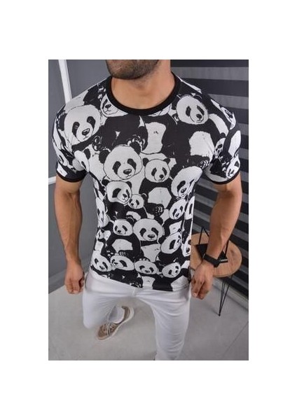 Bisiklet Yaka Slim-Fit Erkek T-Shirt