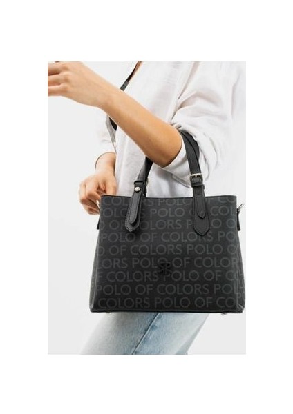 Polo Of Colors Siyah El ve Omuz Çantası Ölçüler 22 x 27 fiyatları